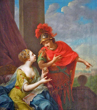 Johann Heinrich Tischbein - Ariadne Helping Theseus by Giving him a Ball of Thread, 1779